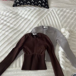 Babaton Sculpt Knit Empire Longsleeve XXS